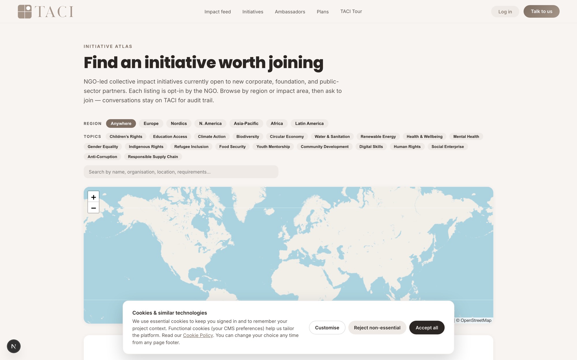 TACI Initiative Atlas